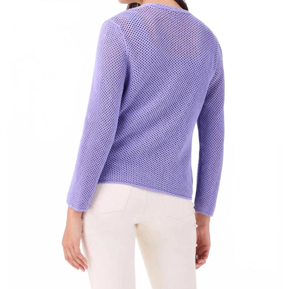 NEW NIC + ZOE mesh 4way cardigan in lavender - Picture 3 of 4